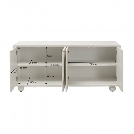 Sideboard Paco white Kare Design Sideboard Paco white Kare Design