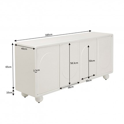 Sideboard Paco white Kare Design Sideboard Paco white Kare Design