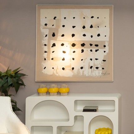 Peinture Frame Creative Dots 123x123cm Kare Design