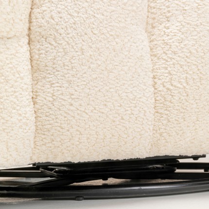 Fauteuil pivotant Armand crème Kare Design