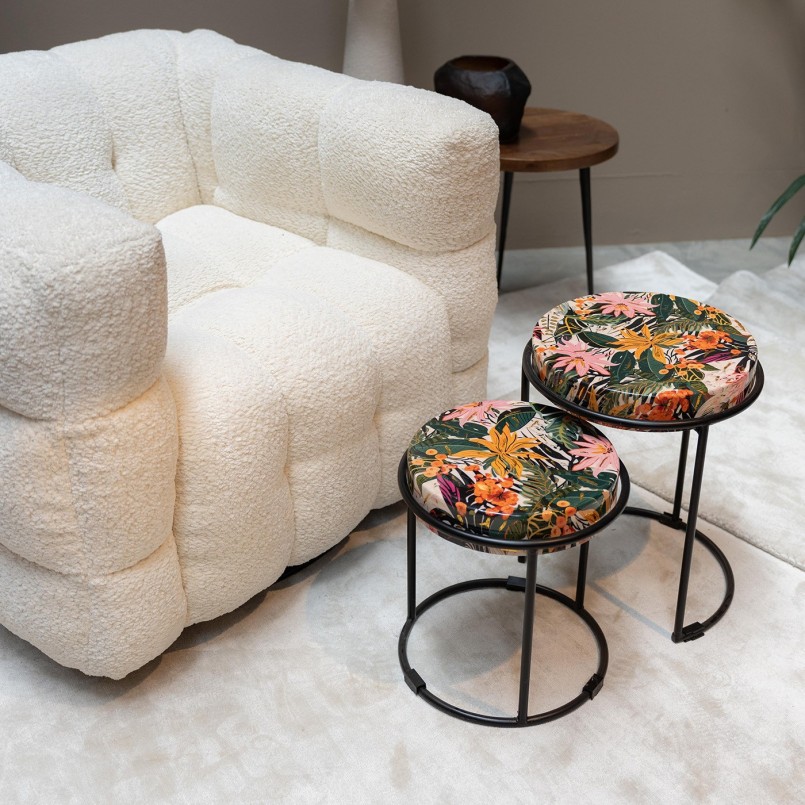 Fauteuil pivotant crème - Armand - Kare Design