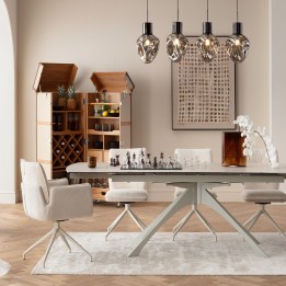 Chaise pivotante crème - Hilla - Kare Design