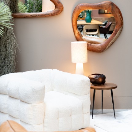 Fauteuil pivotant Armand crème Kare Design