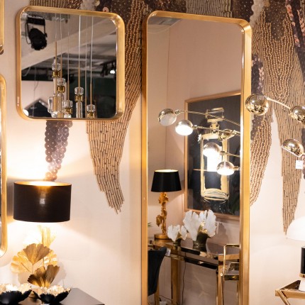 Miroir Vincenza 43x43cm doré Kare Design