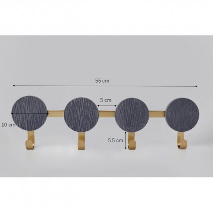 Portemanteau mural Indigo 55cm Kare Design