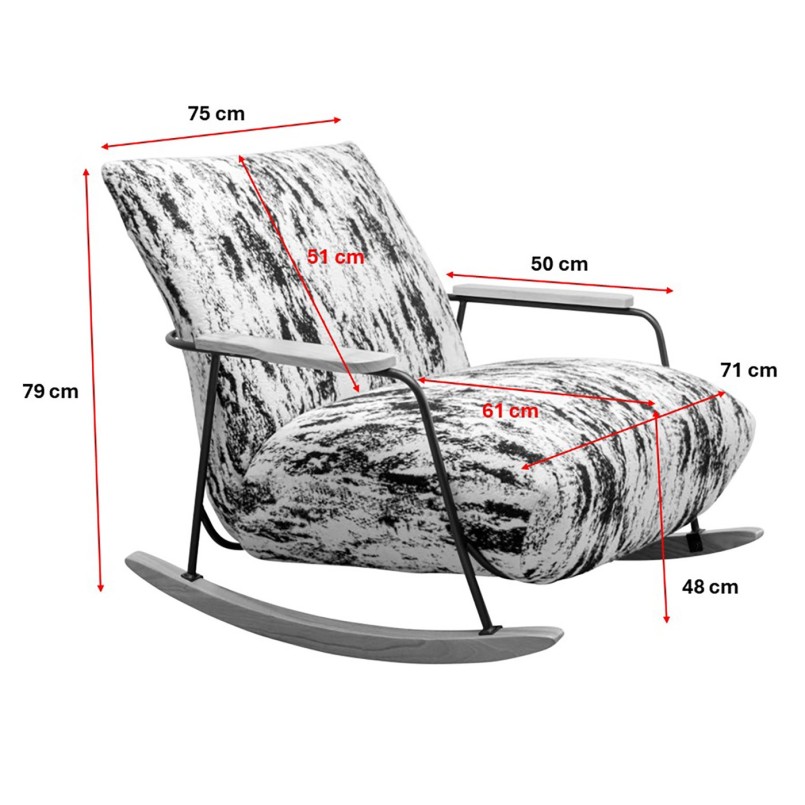 Fauteuil à bascule - Kyle - Kare Design