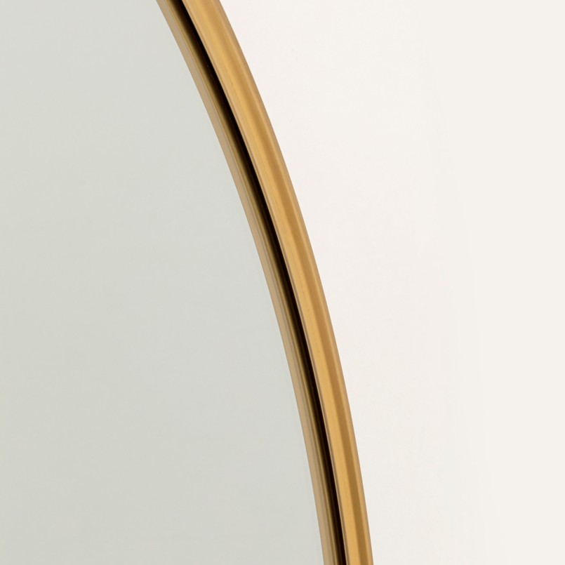 Miroir rond en acier cuivré - Simply - Kare Design