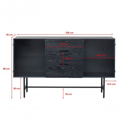 Buffet San Diego 2 portes 3 tiroirs Kare Design