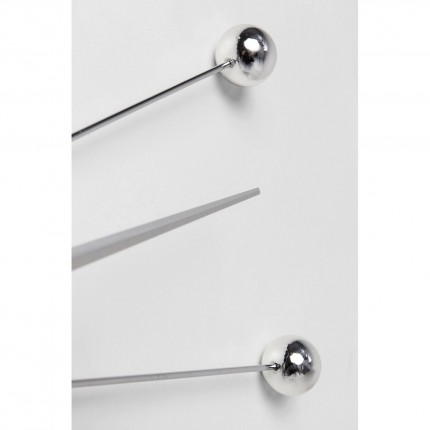 Horloge murale Like Umbrella chrome Kare Design