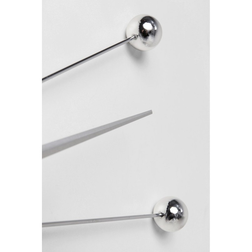 Chrome ball wall clock - Like Umbrella - Kare Design