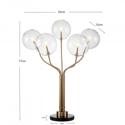 Lampe Future View 72cm dorée Kare Design