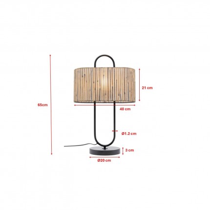 Lampe Philadelphia 65cm Kare Design