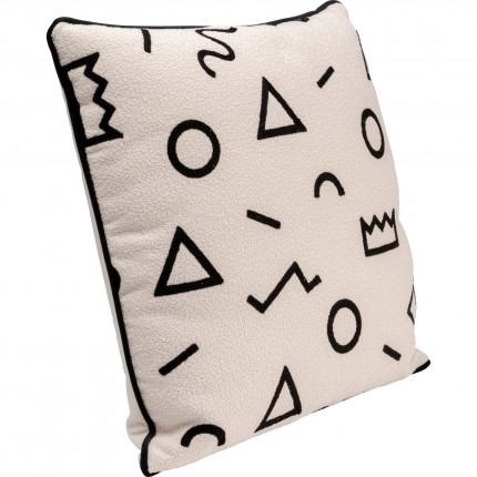 Cushion Geometric black and white Kare Design