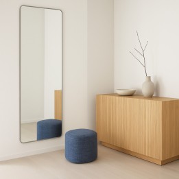 Miroir rectangulaire beige - Curve - Kare Design