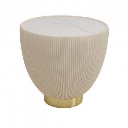Table d'appoint Endless Vegas 47cm blanche Kare Design