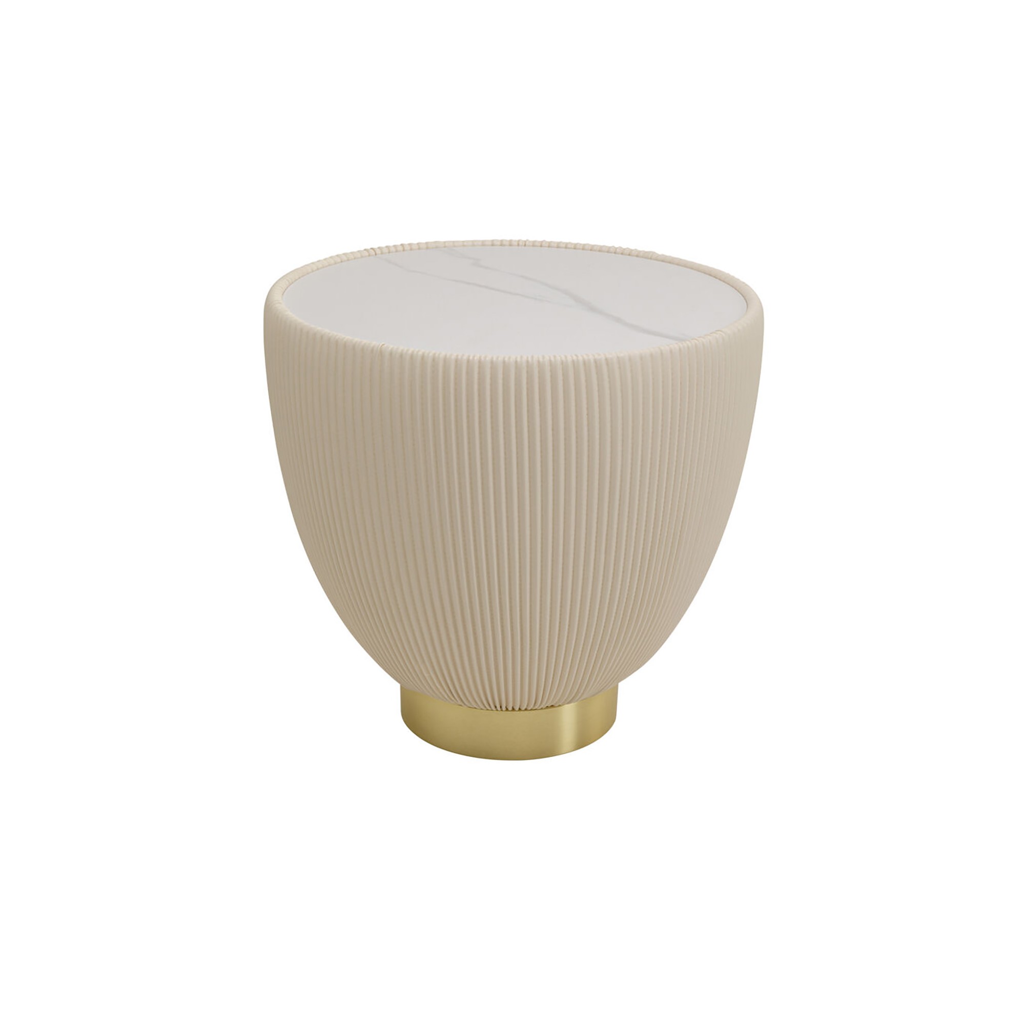 Table d'appoint Endless Vegas 47cm blanche Kare Design