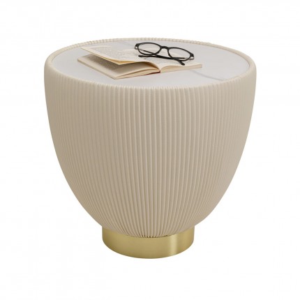 Table d'appoint Endless Vegas 47cm blanche Kare Design