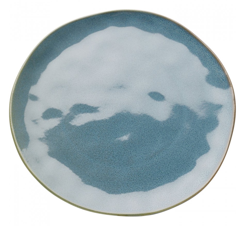 Plate Organic Ø26cm blue (4/set) Kare Design Plate Organic Ø26cm blue (4/set) Kare Design