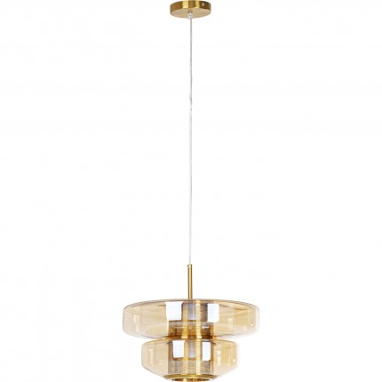 Suspension Arcadia 34cm ambrée Kare Design