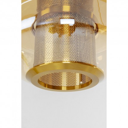 Suspension Arcadia 34cm ambrée Kare Design