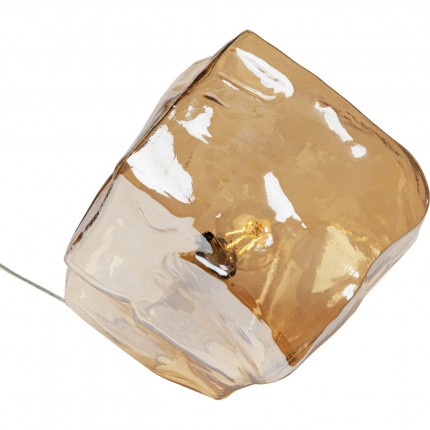Lampe Aura 30cm ambrée Kare Design