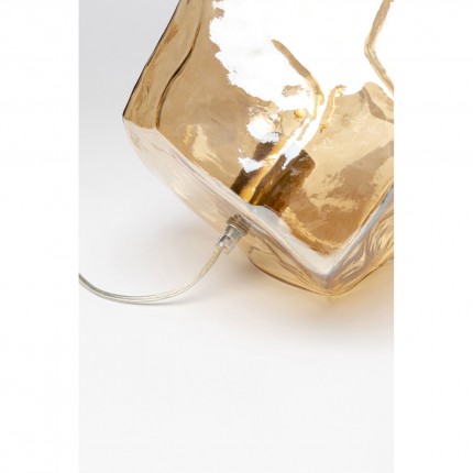 Lampe Aura 30cm ambrée Kare Design
