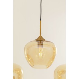Suspension Sphere ambre Five 160cm