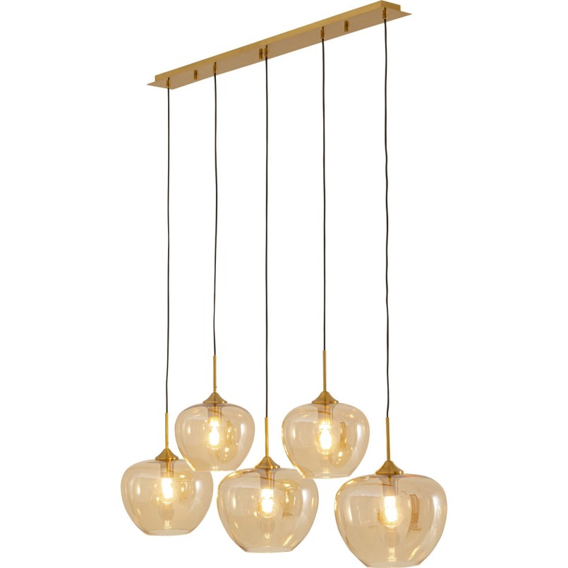 Suspension Sphere ambre Five 160cm