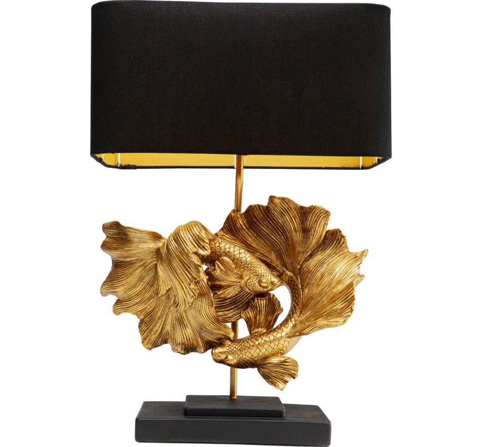 Lampe poissons combattants dorés Kare Design Lampe poissons combattants dorés Kare Design