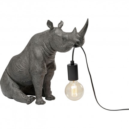 Table lamp grey sitting rhino Kare Design