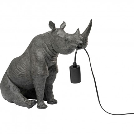 Table lamp grey sitting rhino Kare Design