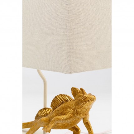 Table lamp gold iguana Kare Design