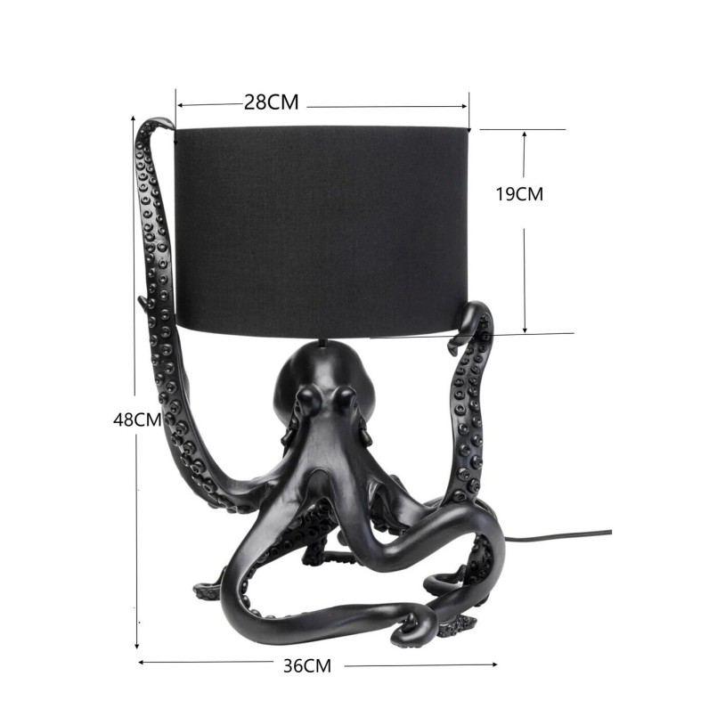 Lampe pieuvre noire - Kare Design