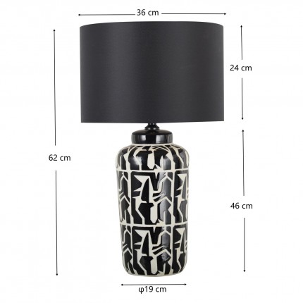 Lampe Artistico noire et blanche Kare Design