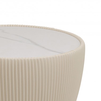 Table d'appoint Endless Vegas 47cm blanche Kare Design