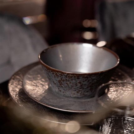 Assiettes Cosmos noires 27cm set de 4 Kare Design