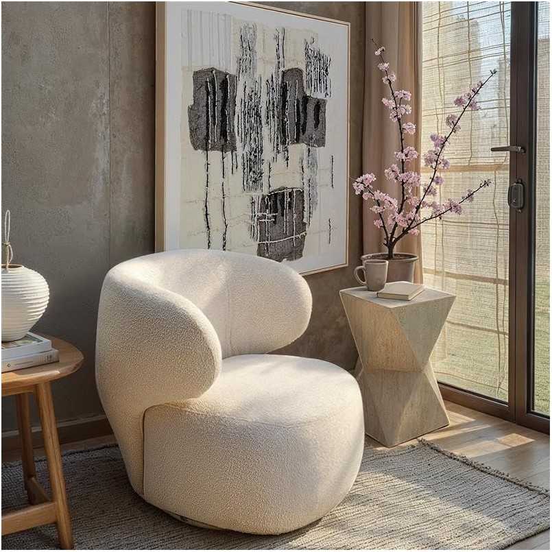 Side Table Travertino Triangle Kare Design