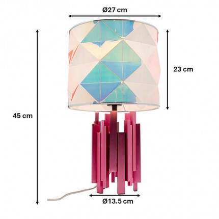 Table Lamp Coachella 45cm pink Kare Design