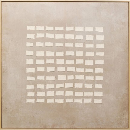 Tableau Frame Art Row 100x100cm beige Kare Design
