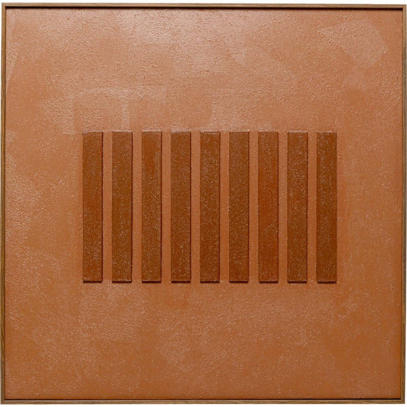 Tableau sur toile Art Row marron 100x100cm