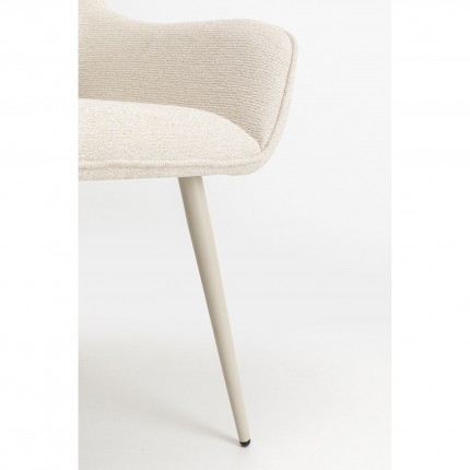 Chair with armrests San Francisco cream Kare Design