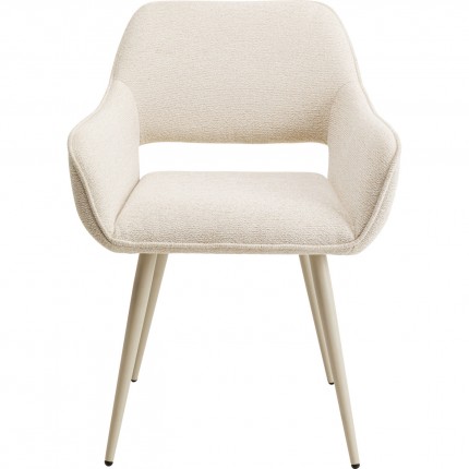 Chair with armrests San Francisco cream Kare Design