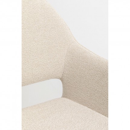 Chair with armrests San Francisco cream Kare Design