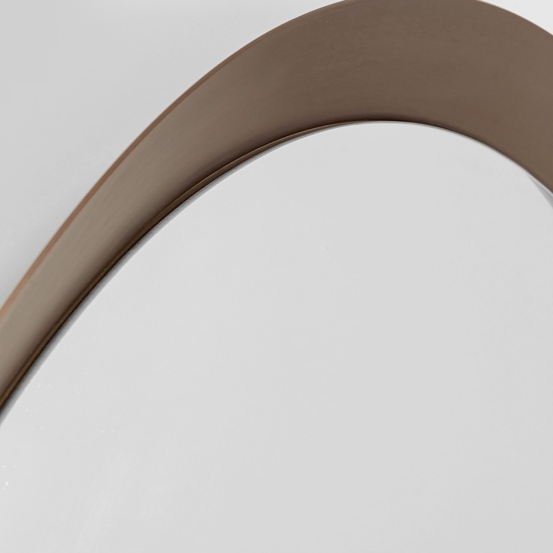Round wall mirror with bevelled edges - Arezzo Coffee - Kare Design