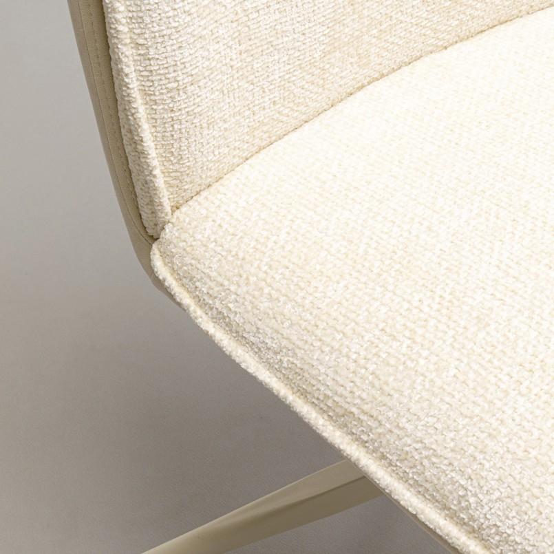 Chaise pivotante crème - Hilla - Kare Design