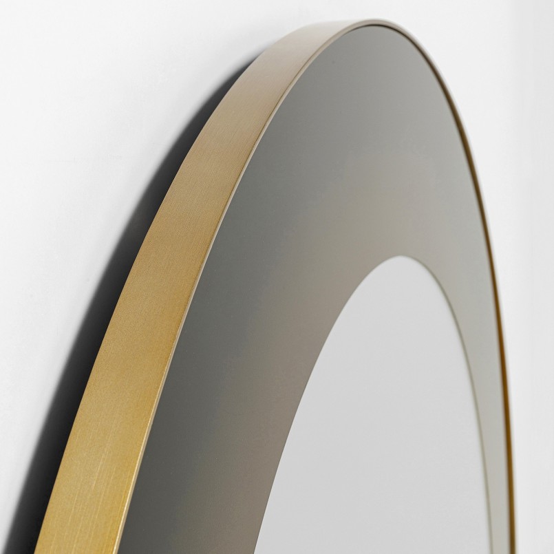 Black and brown gradient steel mirror - Prezioso - Kare Design