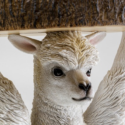 Table d'appoint Animal alpaca blanc Kare Design