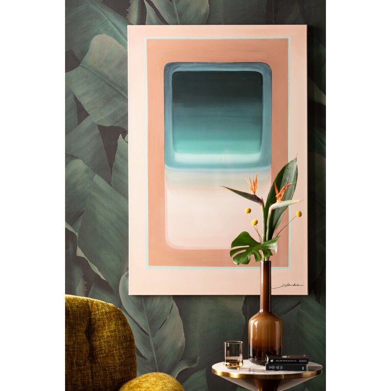Tableau rectangles bleu et beige - Tendency - Kare Design