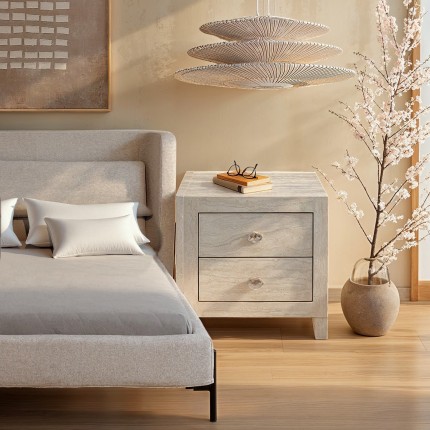 Bed Tivoli Ecru 160x200cm Kare Design