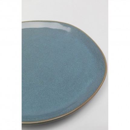 Assiettes Organic 20cm bleues set de 4 Kare Design